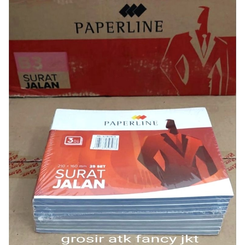 

bib ( 10 buku ) Nota Surat Jalan PaperPPL 3 ply 3ply Besar / 3 rangkap
