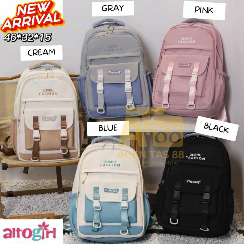 TAS RANSEL SEKOLAH WANITA KOREA IMPORT TAS SEKOLAH ANAK PEREMPUAN SD SMP SMA IMPOR ALTO ORI