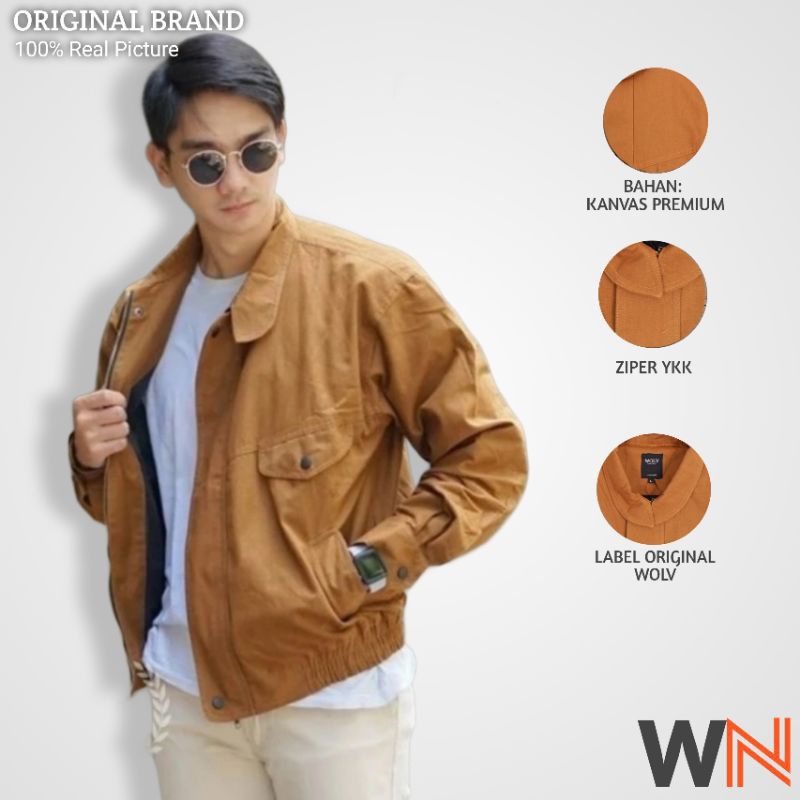 WOLV - Flight Jacket, Jaket Pilot Original