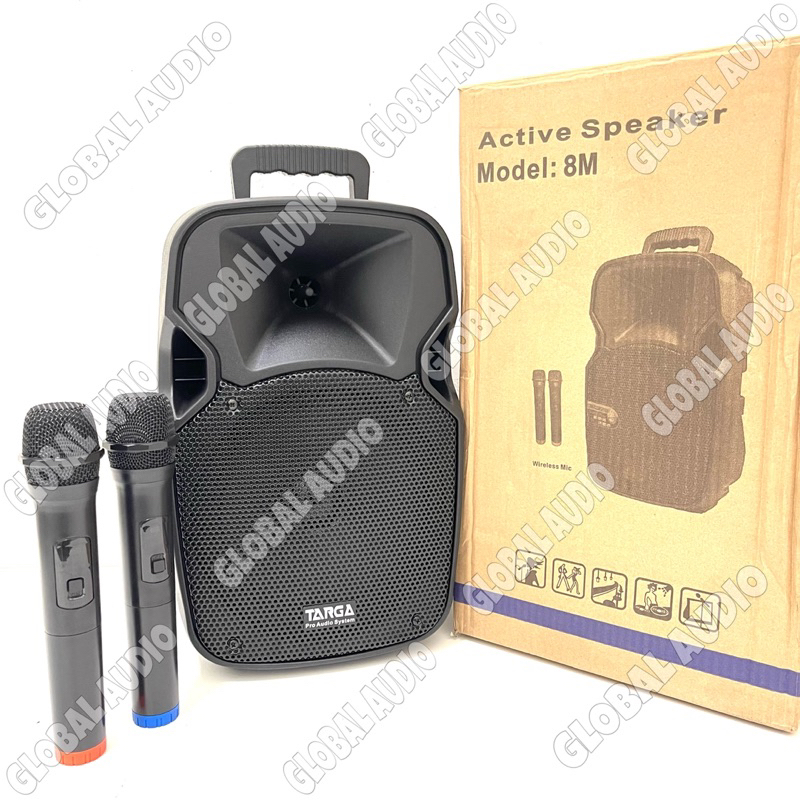 Speaker Portable Wireless TARGA TR 8M II Bluetooth 8 inch Targa Tr8M Targa TR 8MII ( Bisa COD )