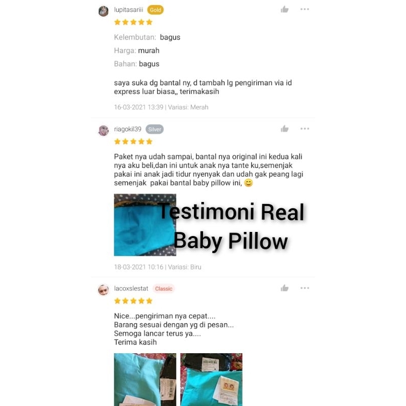 Baby Pillow Bantal Bayi Anti Peyang Original Kulit Kacang Hijau