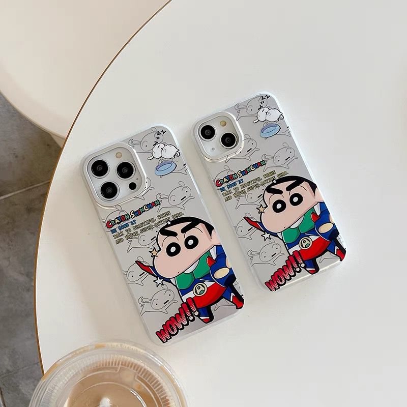 NEW PREMIUM CASE !! SHINCHAN PAHLAWAN BERTOPENG IMPACT SILVER GLITTER CASE PRO IP 14 PROMAX 14 PRO 14 13 PROMAX 13 PRO 13 12 PROMAX 12 PRO 12 11 SOFTCASE