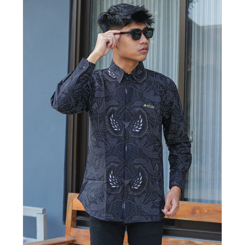 DEWATA baju batik pria Slimfit original solo batik kondangan acara M L XL XXL