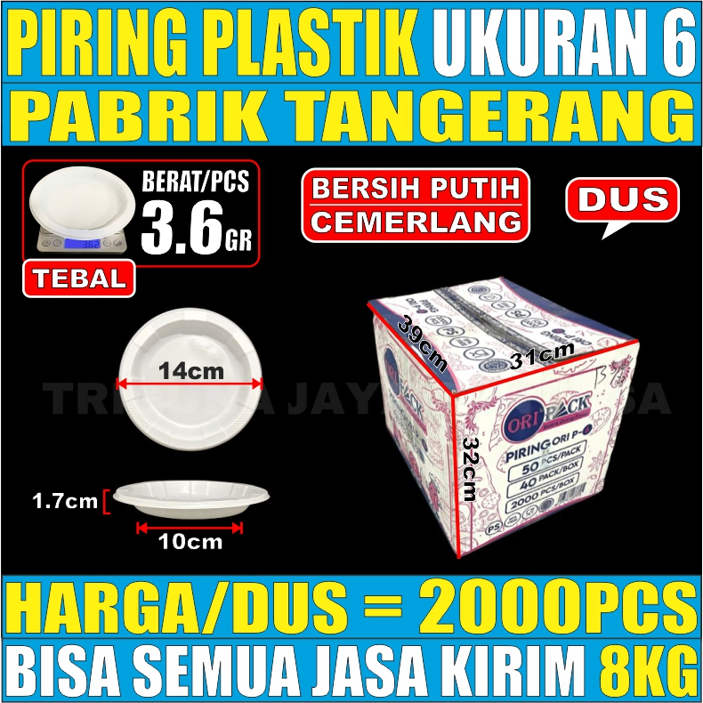 Piring Plastik P6 Dus Semua Jasa Kirim Ekspedisi Sekali Pakai Uk Kecil