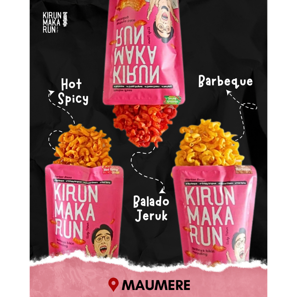 

Kirun Makarun (100gr) | Makanan Ringan Kirun Makarun