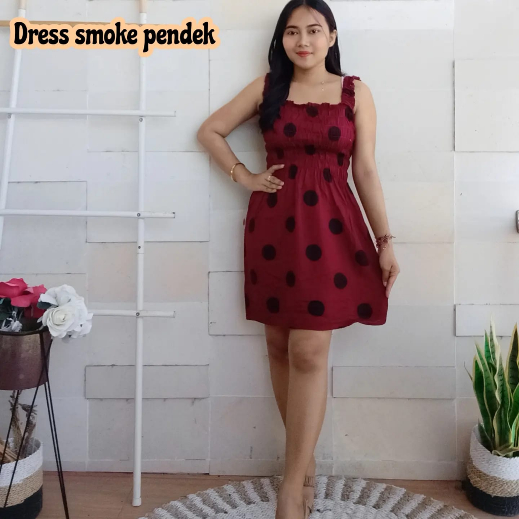 DRESS KERUT PENDEK MOTIF