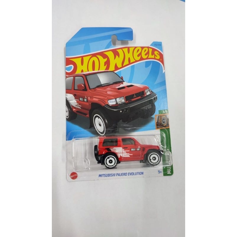 HOT WHEELS J23 MITSUBISHI PAJERO EVOLUTION MERAH RED