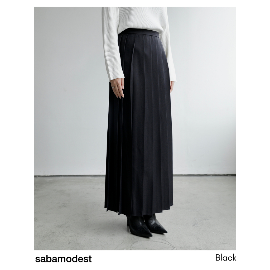 Saba Split Vest &amp; Pleated Maxi Skirt