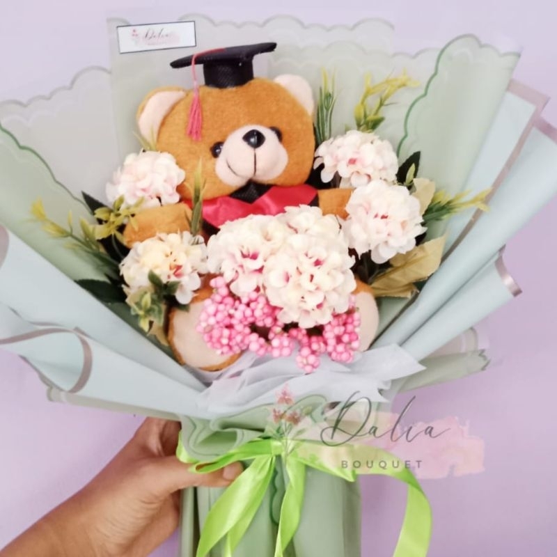 Buket Bunga Boneka Beruang / Buket bunga boneka wisuda