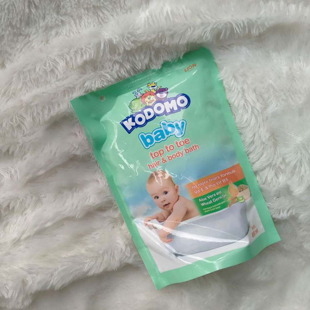 Kodomo Baby Top To Toe Hair And Body Bath Refill 450ml - Sabun Mandi Cair Bayi