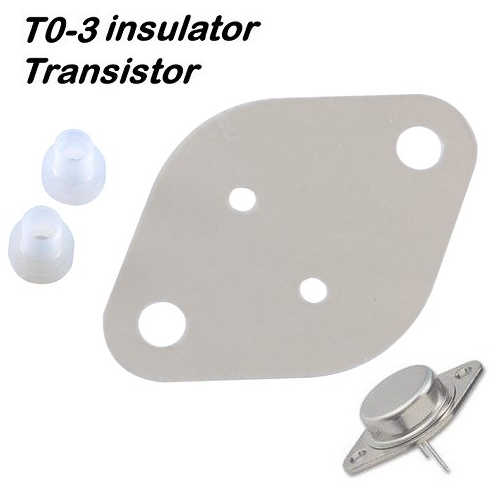 Isolator Mika Transistor TR Jengkol TO-3 ( Mica Jengkol ) + Pentil 2955 3055 Isolator Transistor Jen