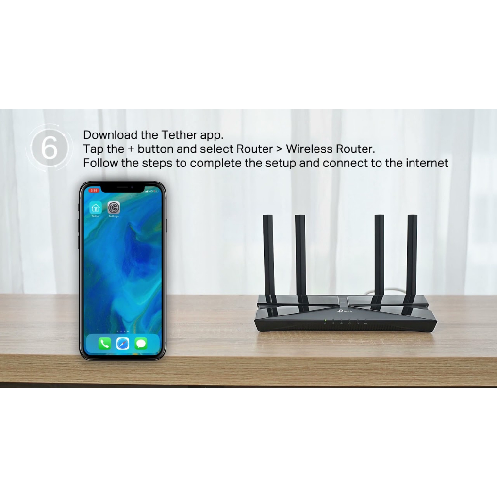 TP-LINK Archer AX55 AX3000 Dual Band Gigabit Wi-Fi 6 Router