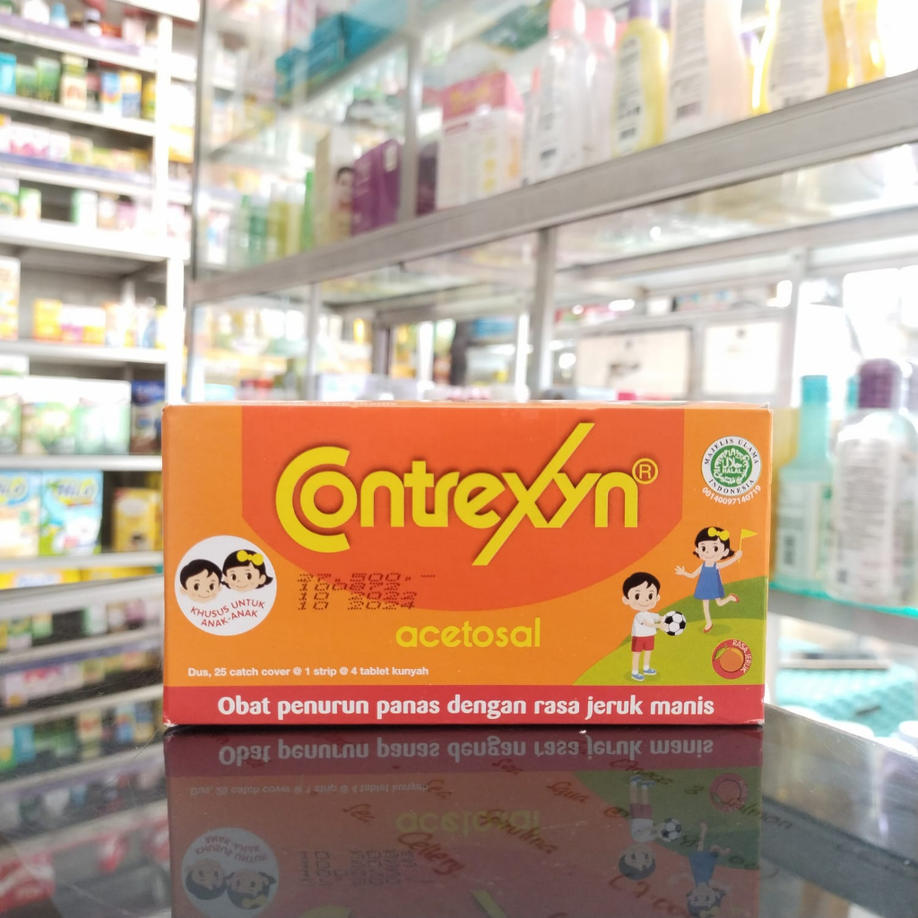 CONTREXIN TABLET 1 BOX@25 STRIP contrexyin tab obat demam