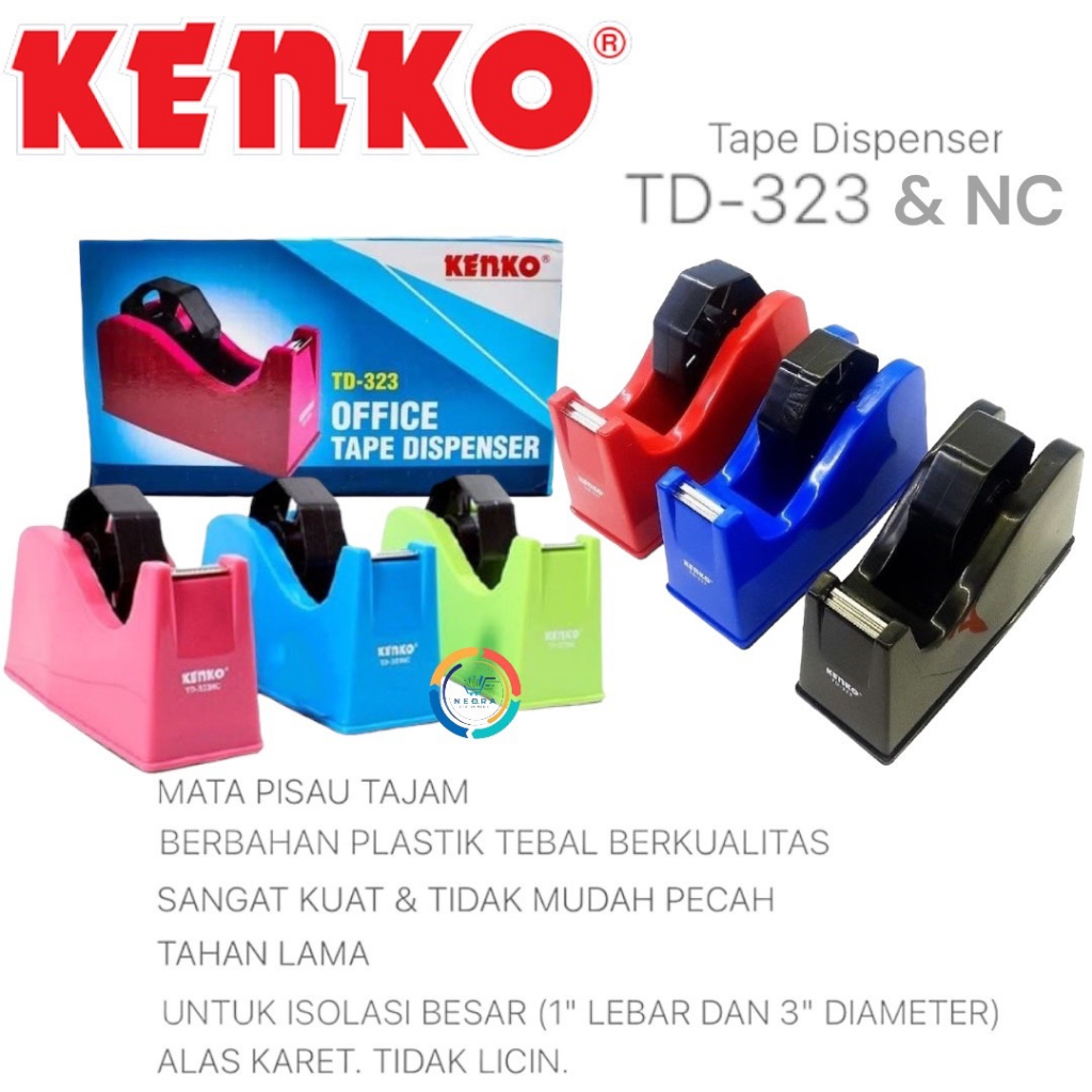 

Kenko Tape selotip Dispenser TD 323 / TD 323 NC / TD 323 PC