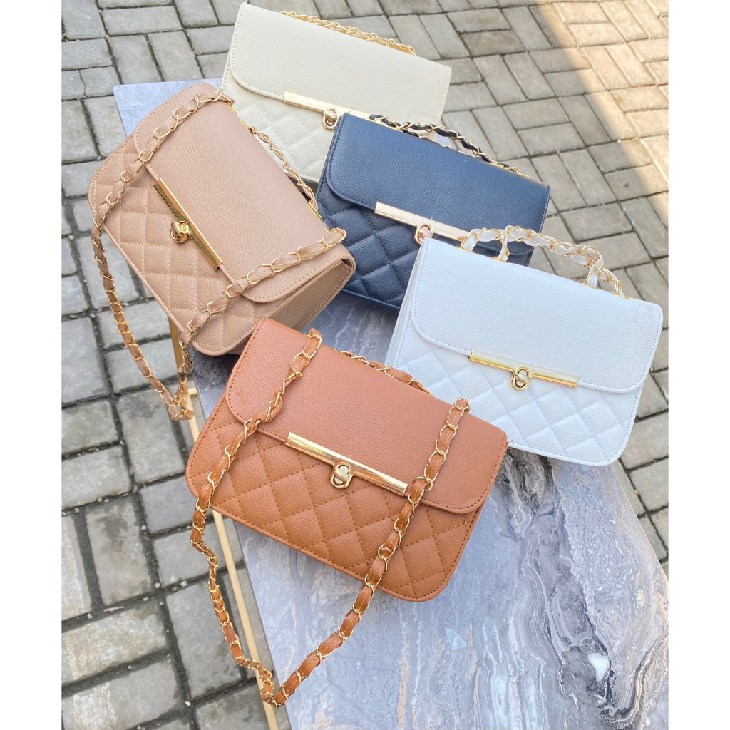 Angel tas selempang wanita kodangan rantai kombinasi Slingbag Irvanbagshop