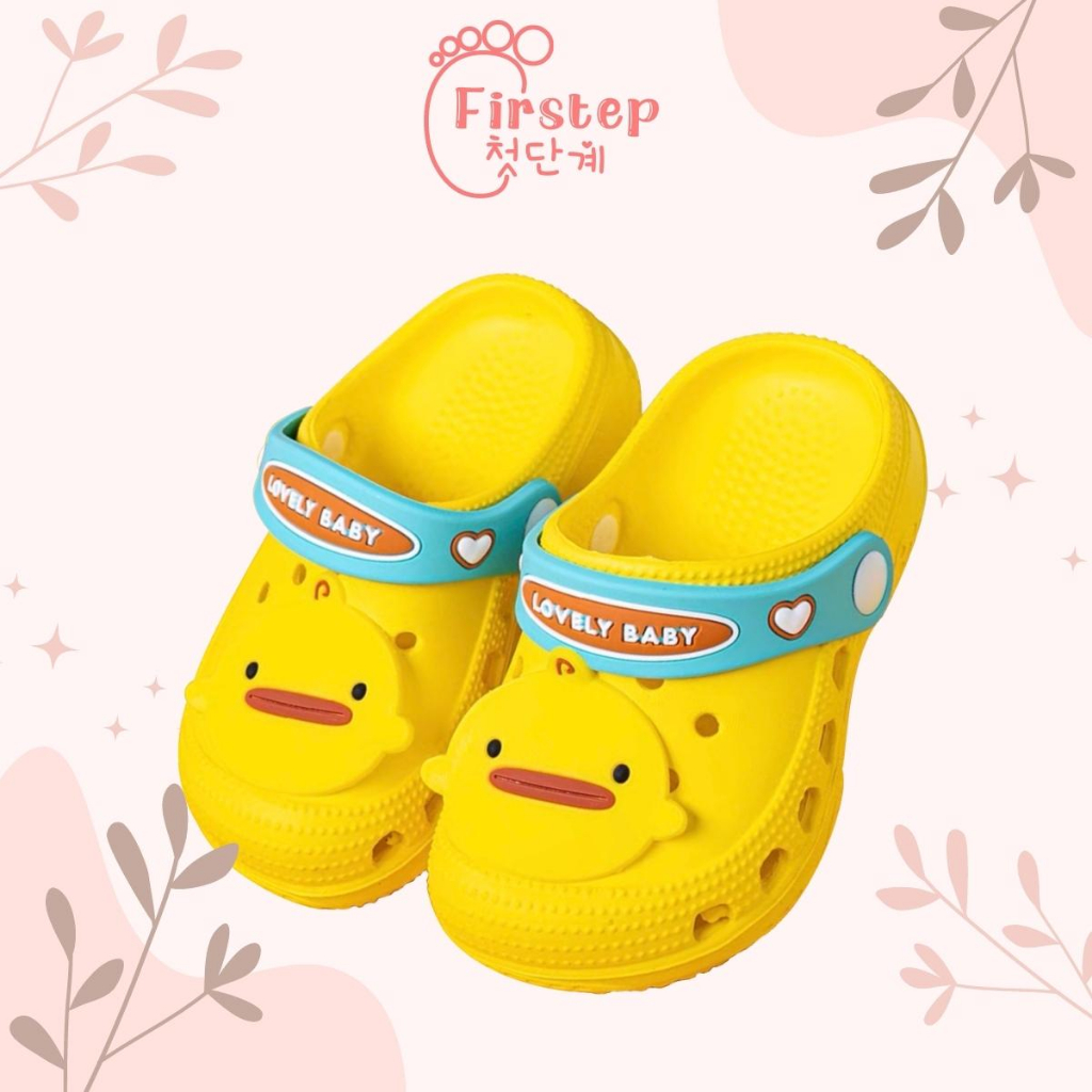 Firstep ❤️ Sandal Anak Bahan EVA Mario Aneka Warna Motif Kartun Karakter Sandal Karet EVA Import FS103