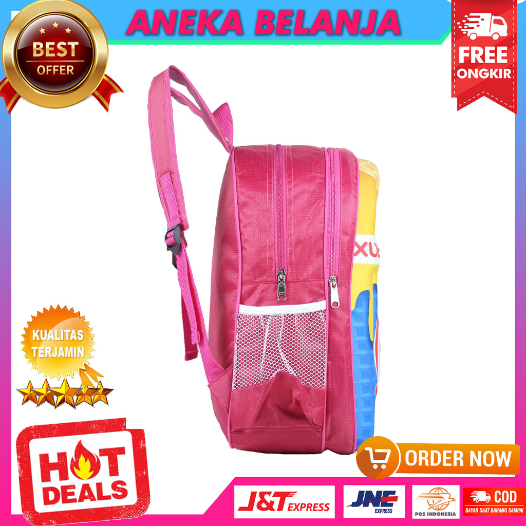 Tas Sekolah Anak Perempuan Import Karakter Mixue Kekinian Backpack Anak Cewek TK SD SMP Terbaru Bahan Kuat Awet Ransel Anak Trendy Ngaji LES TPQ Murah Premium Berkualitas Tas Gendong Anak Hangout Outdoor Terlaris Tas Punggung Anak Multifungsi