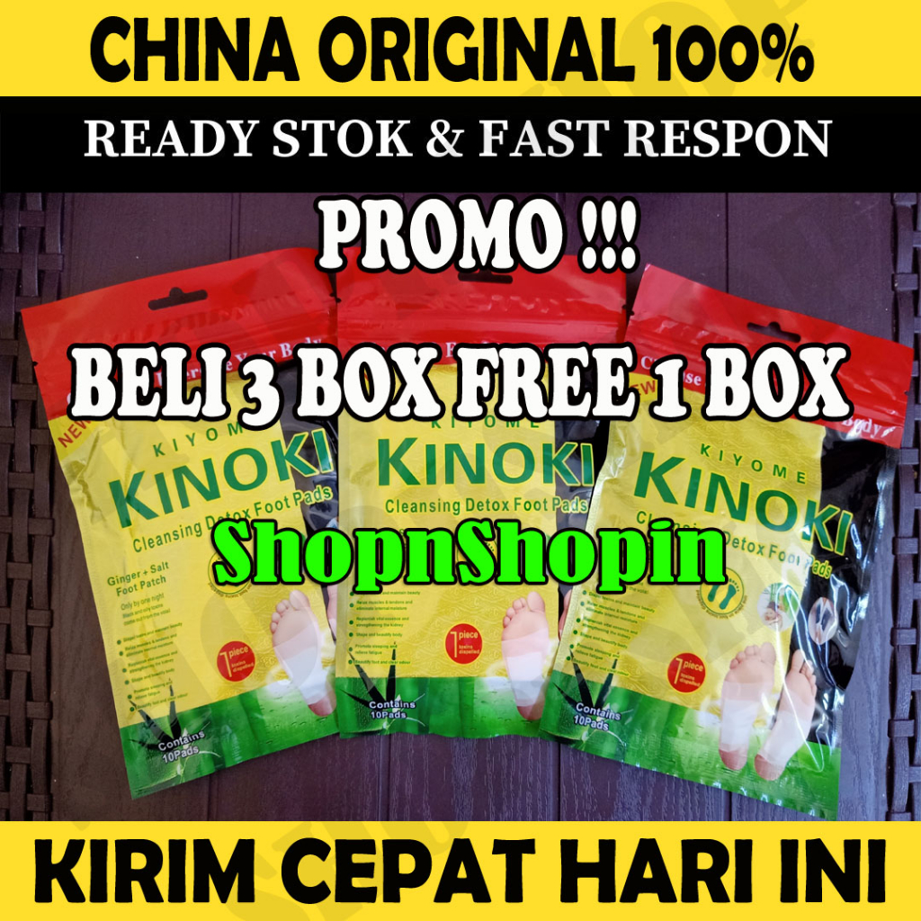 [𝟑 𝐁𝐎𝐗] Koyo Kinoki Detox Kaki Original Red Ginger BONUS 1 box