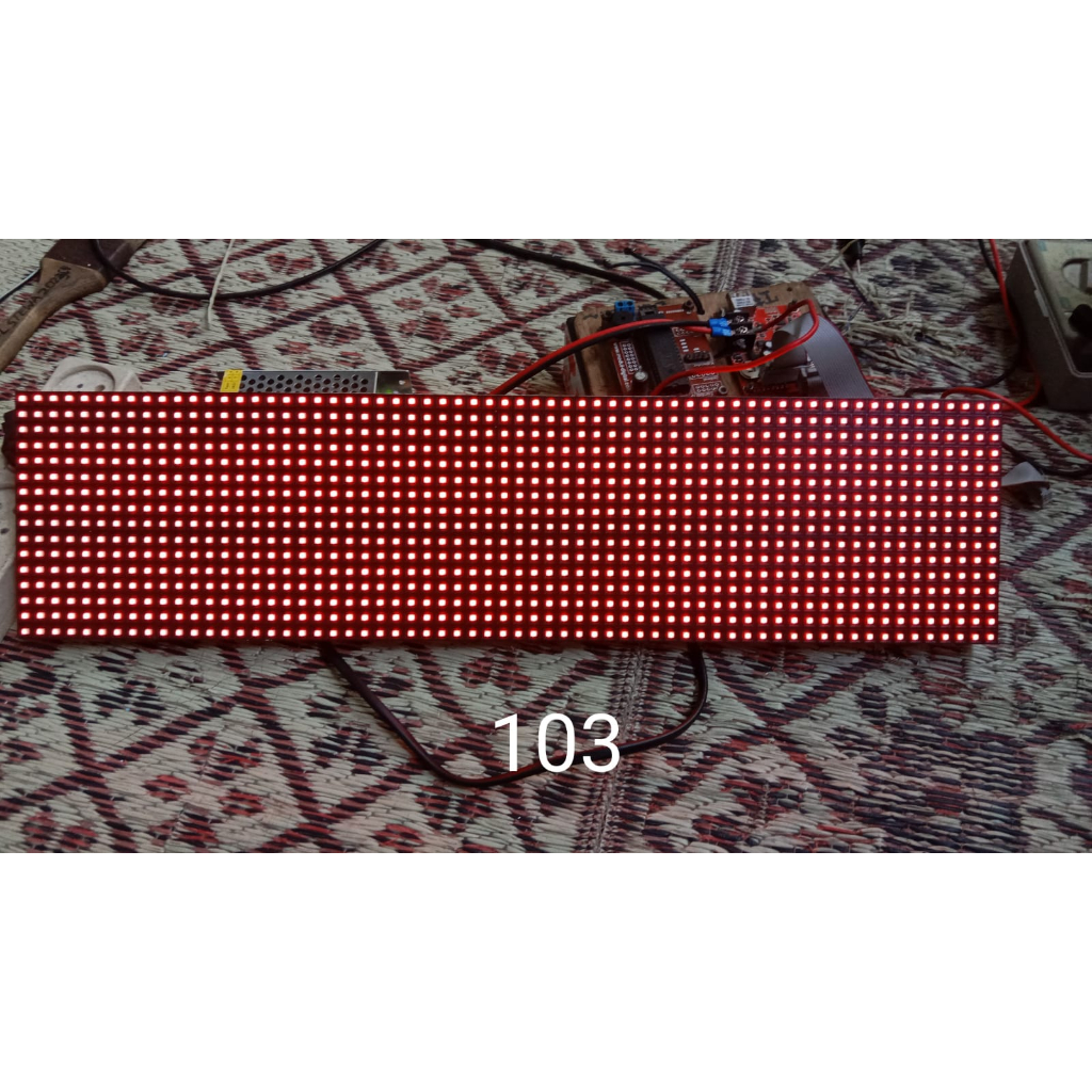 panel p7 led merah indoor second