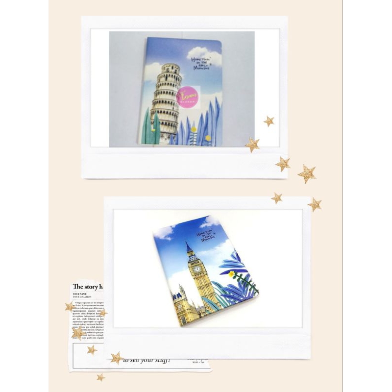 

NOTEBOOK PRINTED BUKU DIARI JURNAL PARIS ROMA