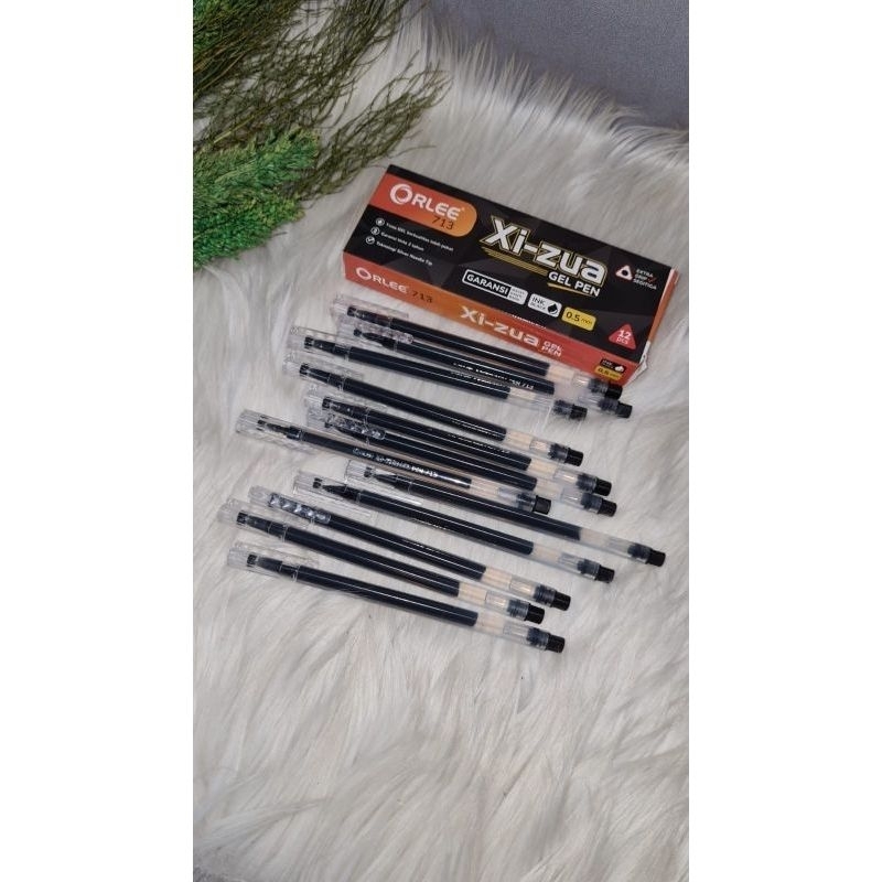 

PULPEN GEL BOLPOIN MERK ORLEE XI-ZUA O,5 MM ORIGINAL