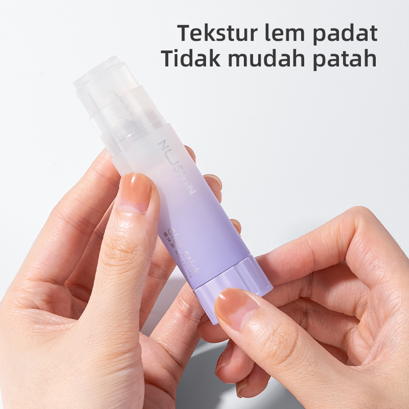 Nusign Transparent Glue Stick / Lem Kertas Batang Transparan 8 15 21 gr Tidak mudah Patah NS14X