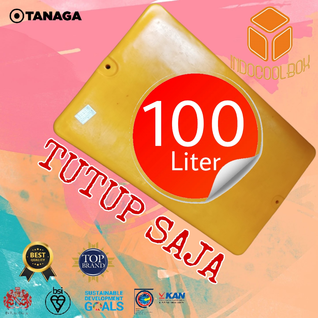 (TUTUP SAJA) Cooler Box 100lt Tanaga Termos Es Kotak Tempat Es Batu Daging Ikan Frozen Food Coolbox 