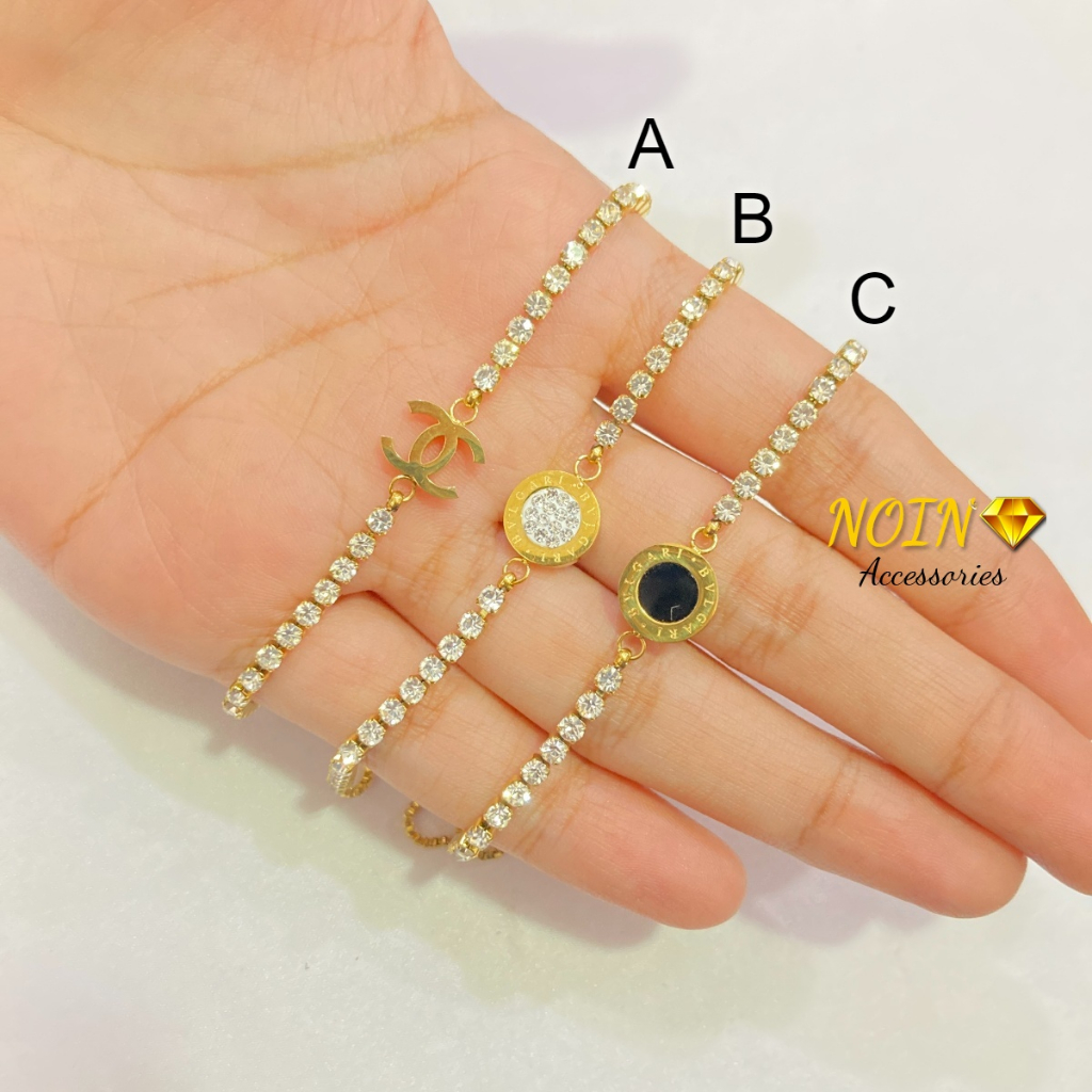 Gelang Titanium Korean Style Anti Karat Anti Alergi Aksesoris Fashion