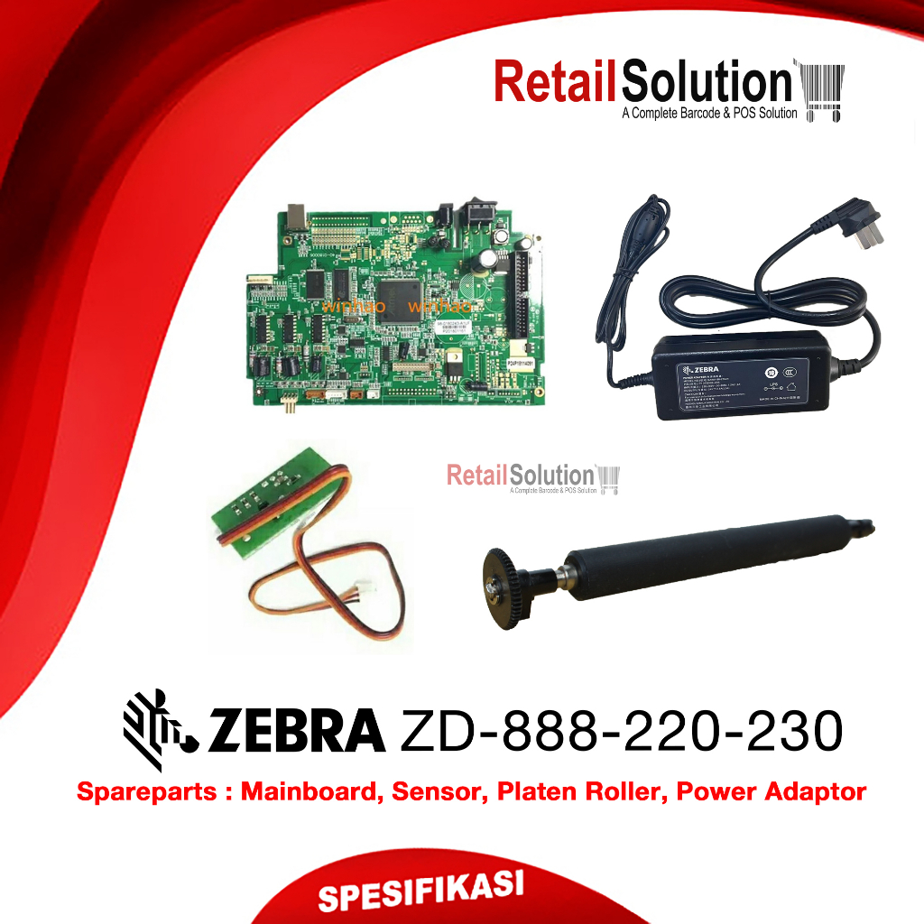 Spare Part Parts Zebra ZD888 ZD-888 - Mainboard Adaptor Sensor Platten