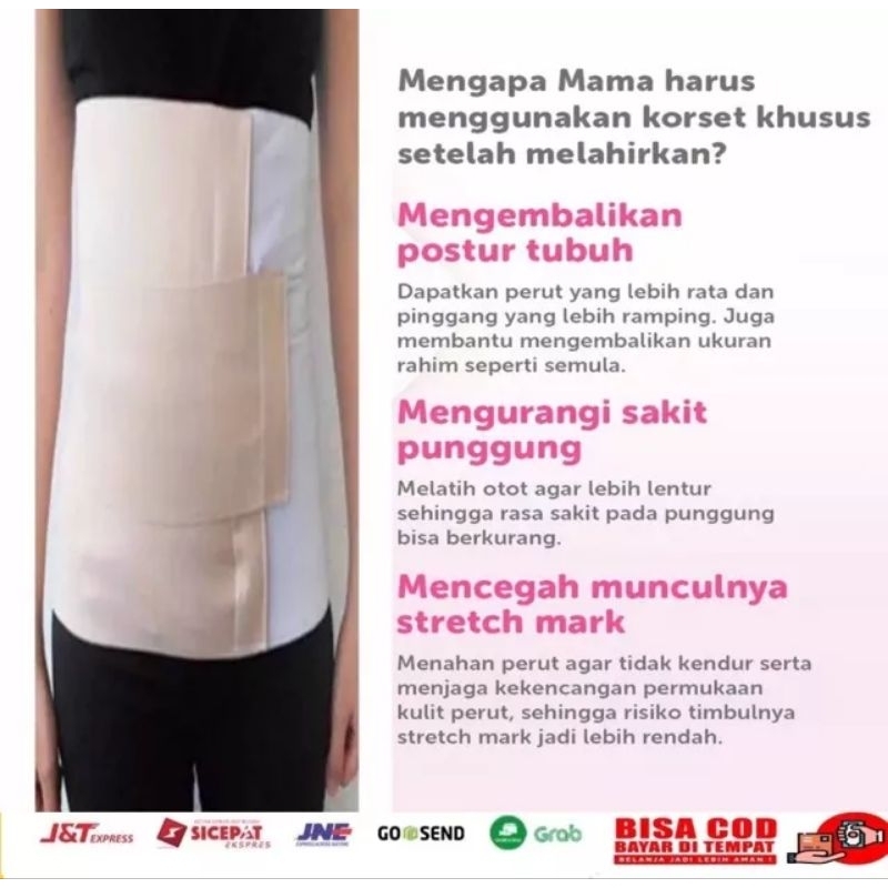 KORSET MELAHIRKAN GURITA IBU SLIM CORSET UKURAN EXSTRA JUMBO BB UP TO 120 KG