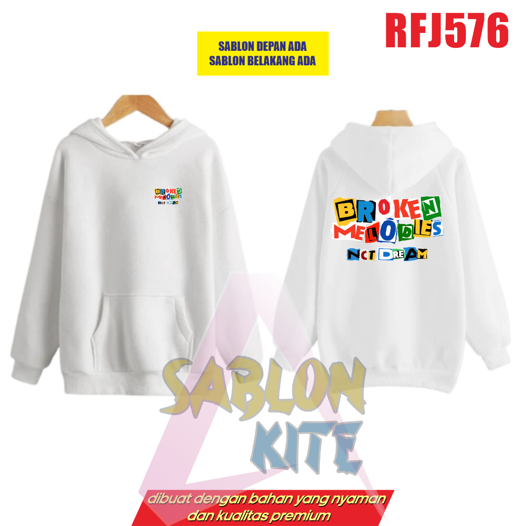 Gratis Fotocard Jaket hoodie Broken Melodies RFJ576 sablon depan belakang jeno jisung