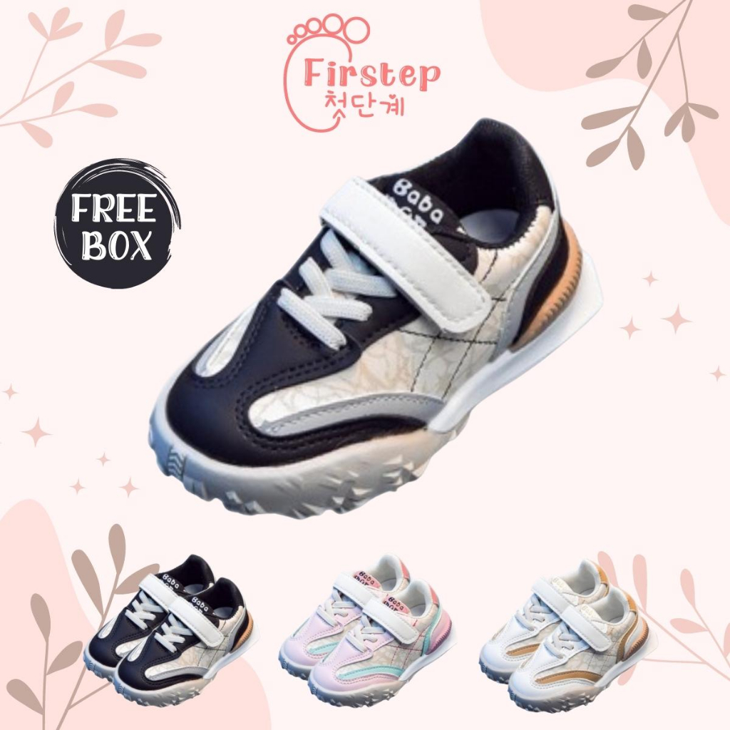 Sepatu Anak Perempuan Dan Laki Laki Import Sneaker Anak Usia 1-5 Tahun FS154