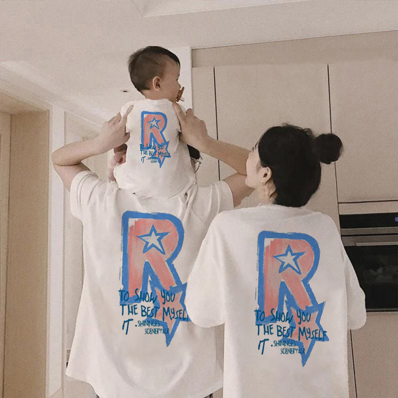 Amspro Baju Kaos Family Kaos Couple Baju Couple Keluarga Kaos Oversized FontR