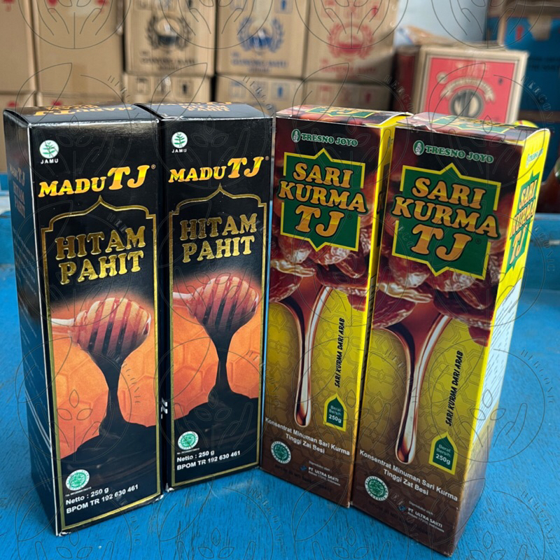 

Madu Tj Hitam Pahit 250gr | Sari Kurma Tj 250gr | Tresno Joyo