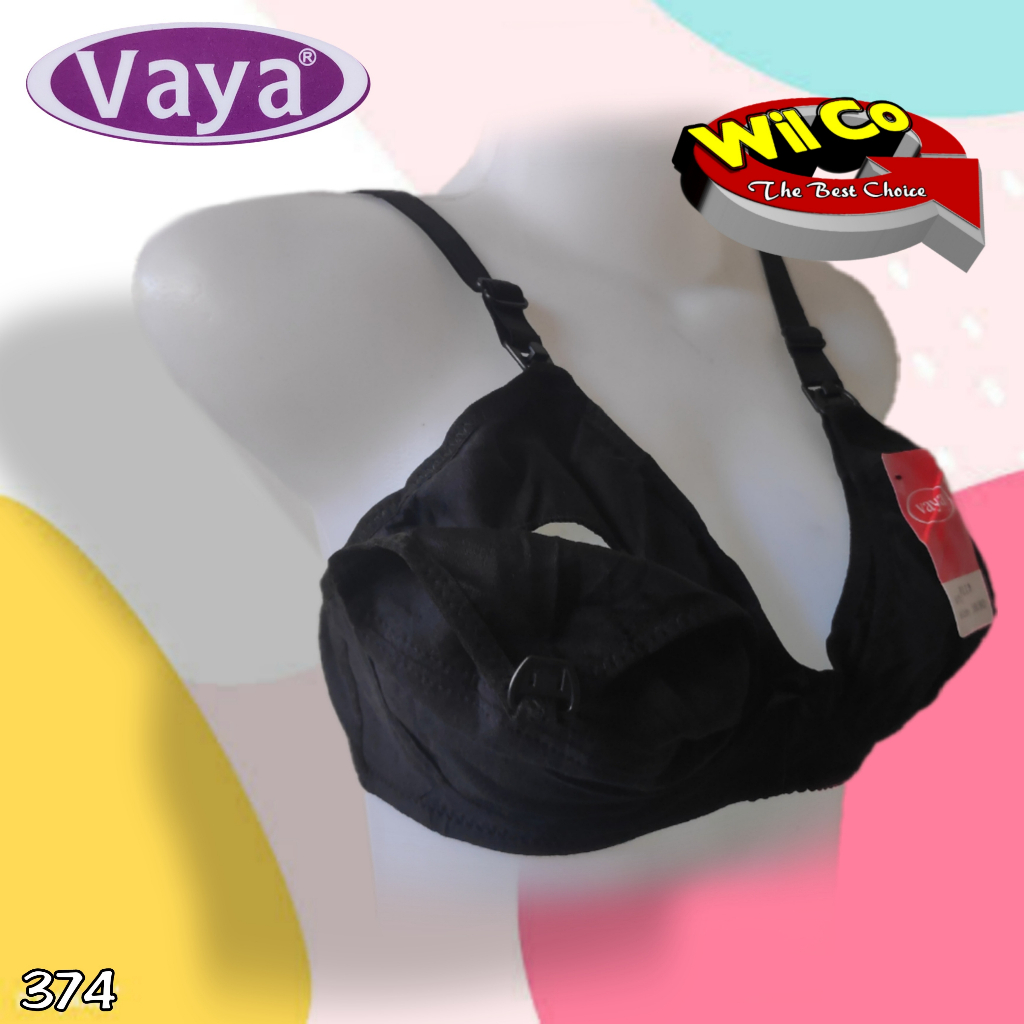 K374 - BRA/BH MENYUSUI VAYA KANCING DEPAN PAKAIAN DALAM WANITA IBU HAMIL TANPA KAWAT CUP SEDANG 34B - 42B  VAYA