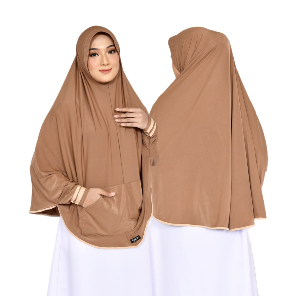Hot Jilbab Lengan Saku Kinanti Hijab Bergo Lengan / Jilbab Khimar / Bergo Instan