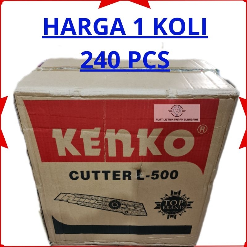 

GROSIR PISAU CUTTER BESAR KENKO L-500 ( 1 KOLI = 240 PCS ) TERMURAH SEKALI