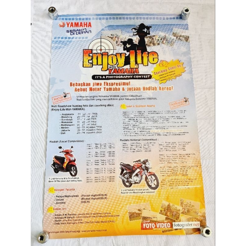 Poster jumbo lawas Iklan YAMAHA ORI