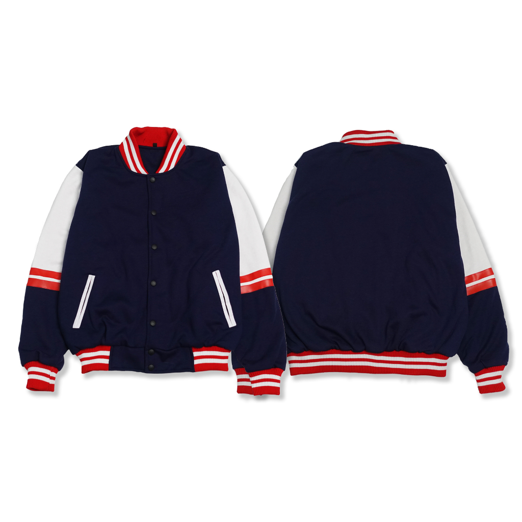 Baggy Varsity Jacket Navy blue