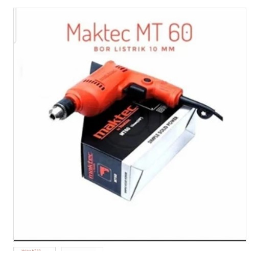 Mesin Bor Listrik 10mm | MAKTEC MT60 | Mesin Bor Bisa Bolak Balik | Electrik Drill 400watt | MIKAYO 