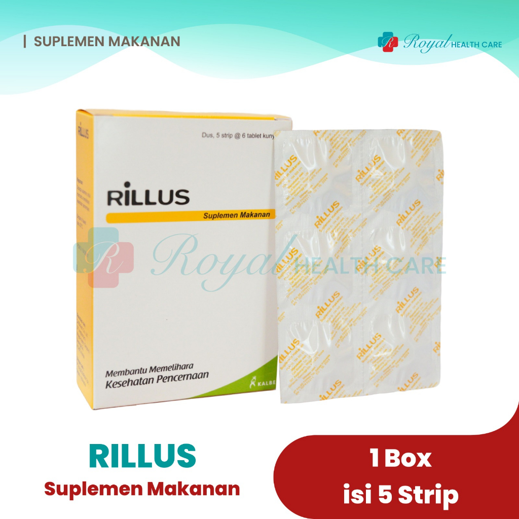 RILLUS BOX ISI 30 TABLET Untuk Suplemen Kesehatan