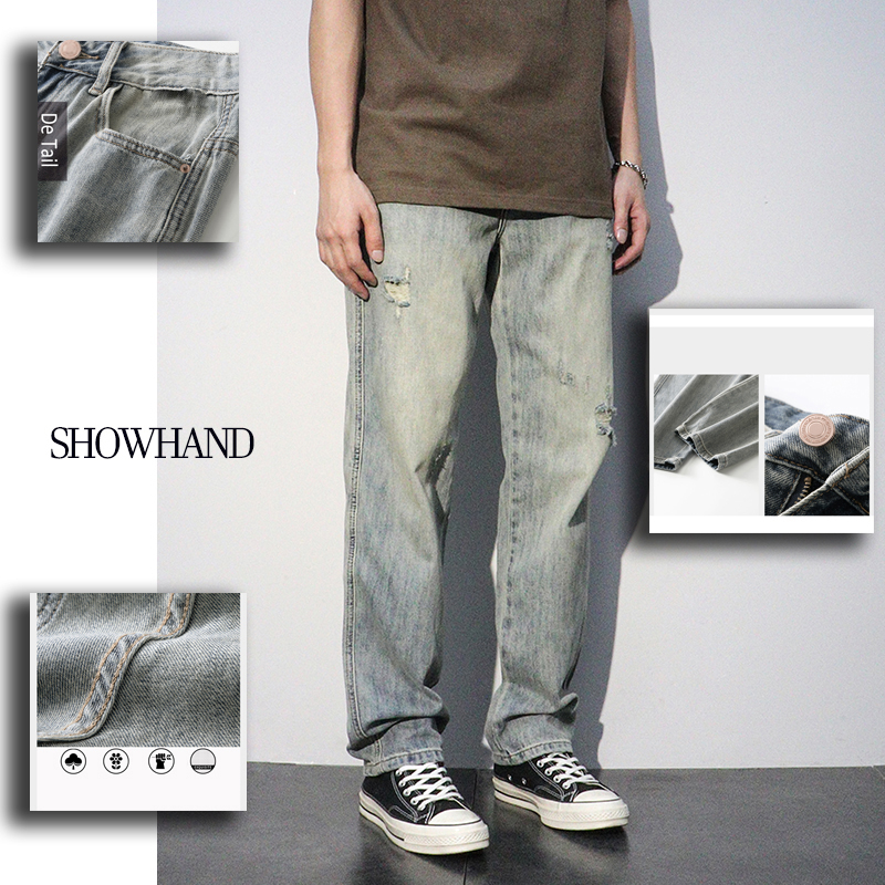 celana jeans pria baggy pants Biru retro celana vintage pria celana kulot pria denim pria celana gombrong pria korean style celana panjang cowok jeans laki laki dewasa celana tebal pria celana pria keren