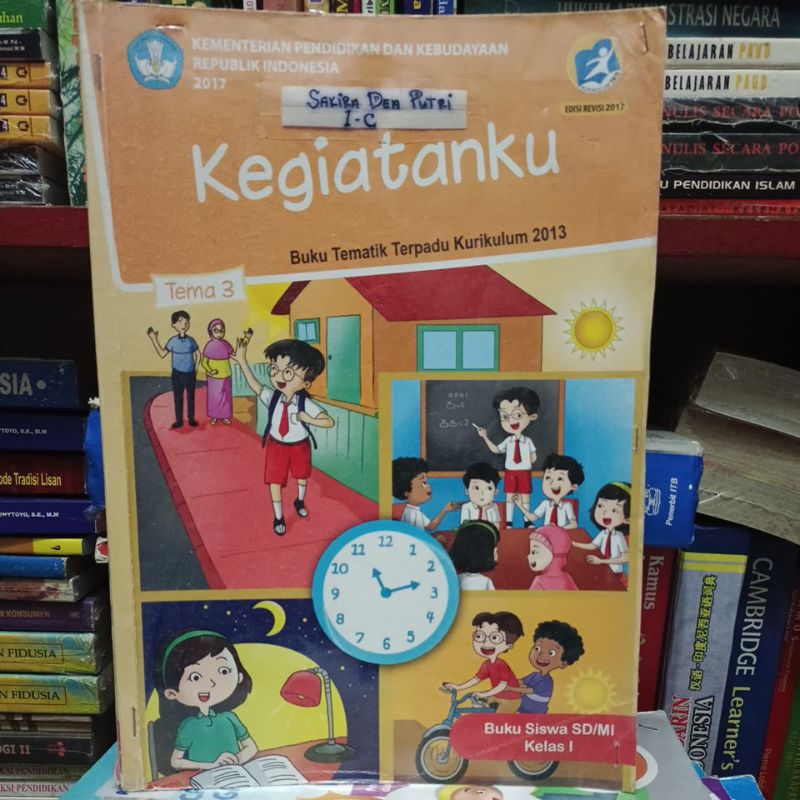 Buku tematik terpadu kelas 1 tema 3