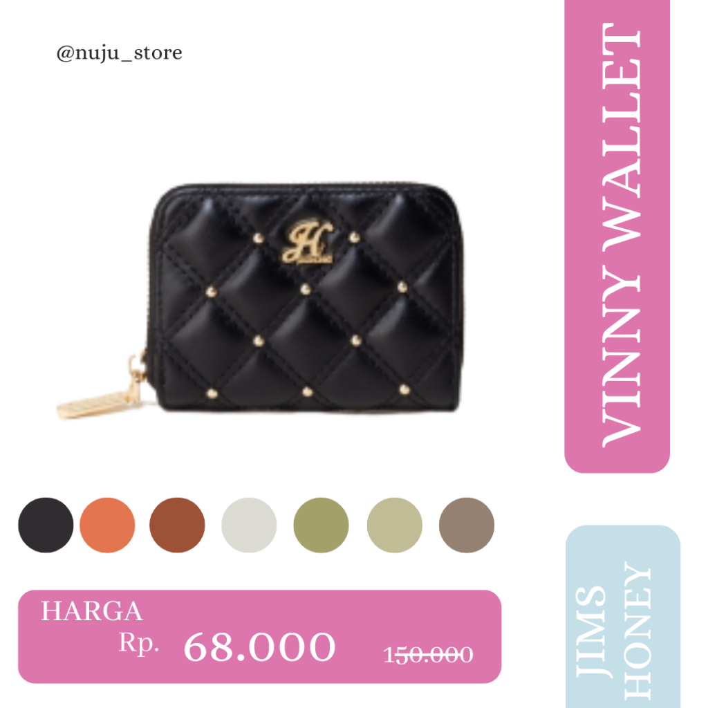 dompet kecil lipat wanita vinny  wallet jims honey ori murah sale
