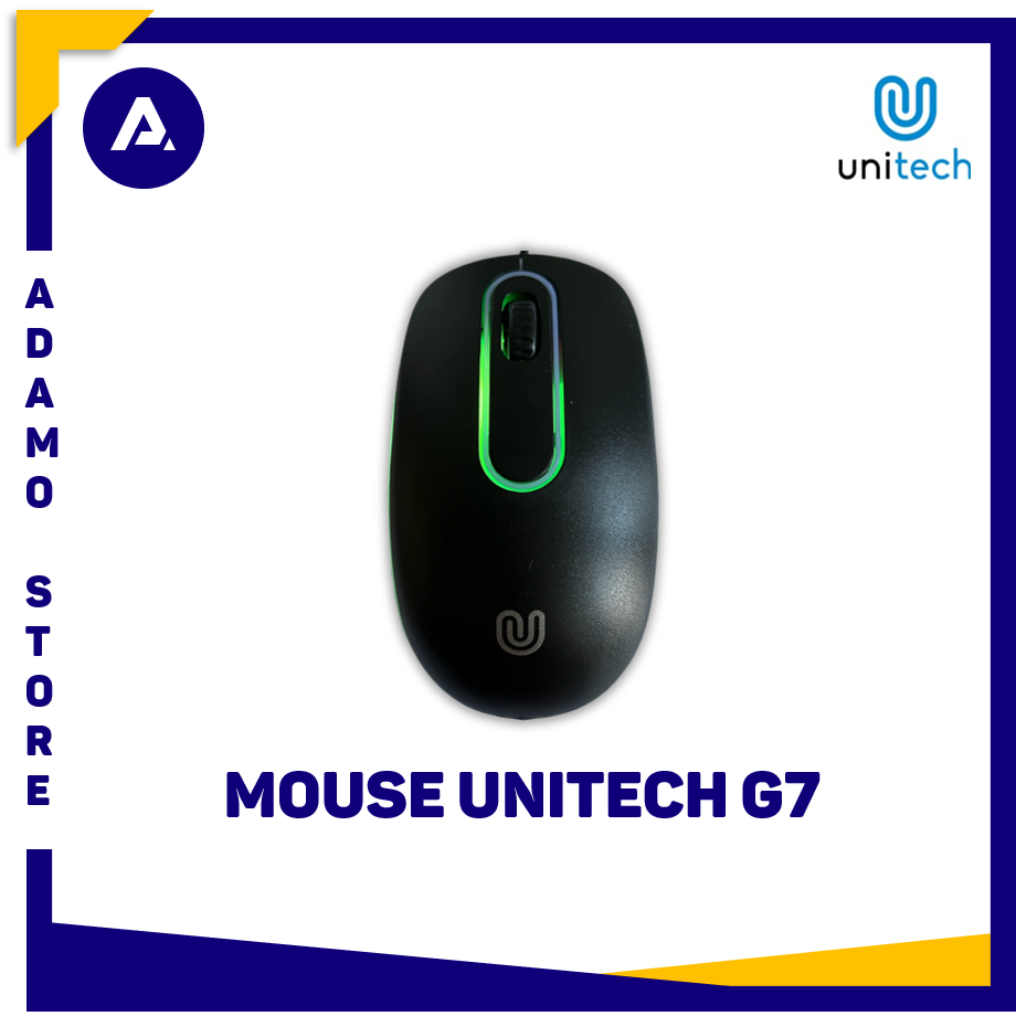 Mouse Unitech G7 Optical USB LED Wired Mouse Kabel 1200DPI