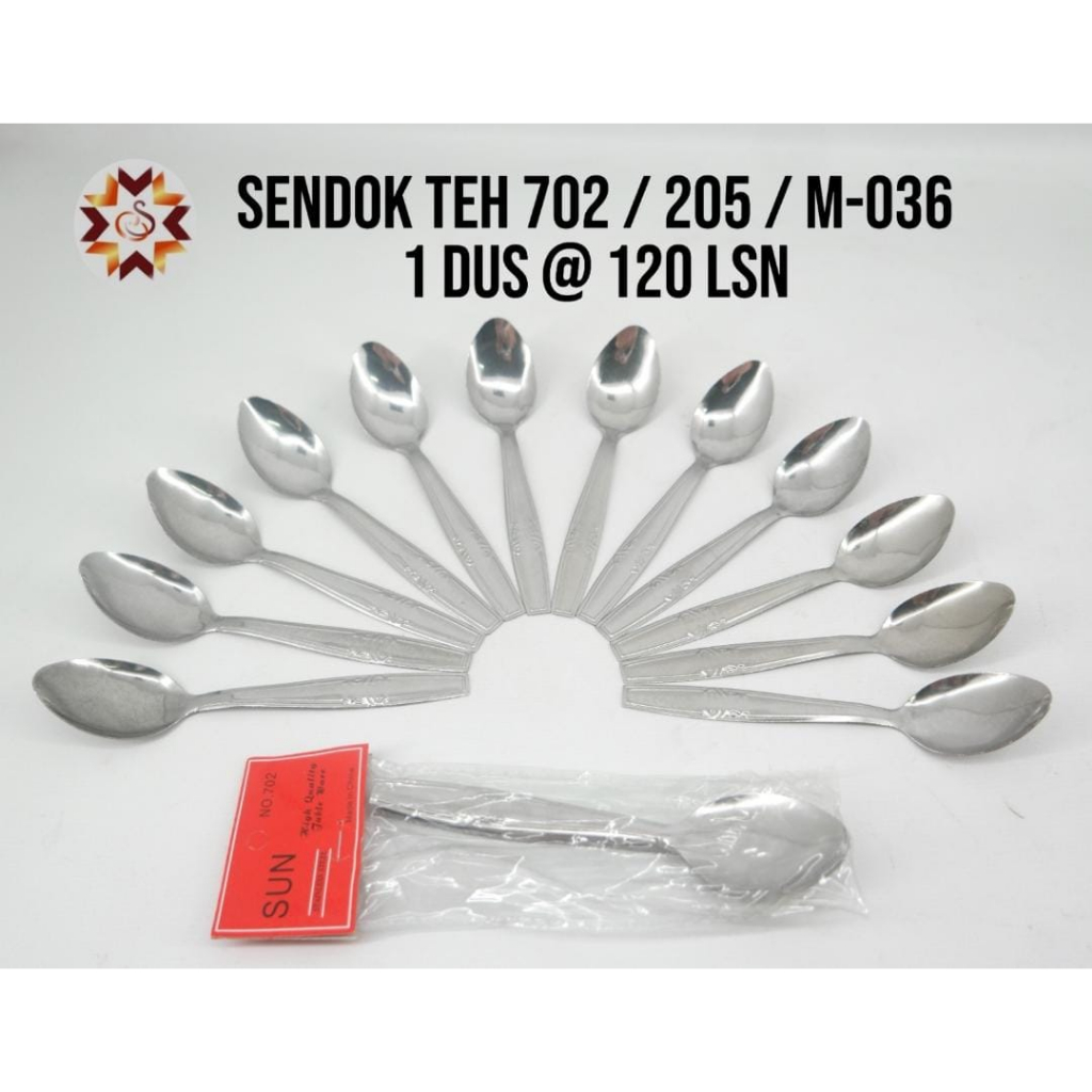 PROMO ( 12 PCS/1 LUSIN) Sendok stainless steel/ sendok teh /sendok es/sendok stainless/tea spoon/ice spoon