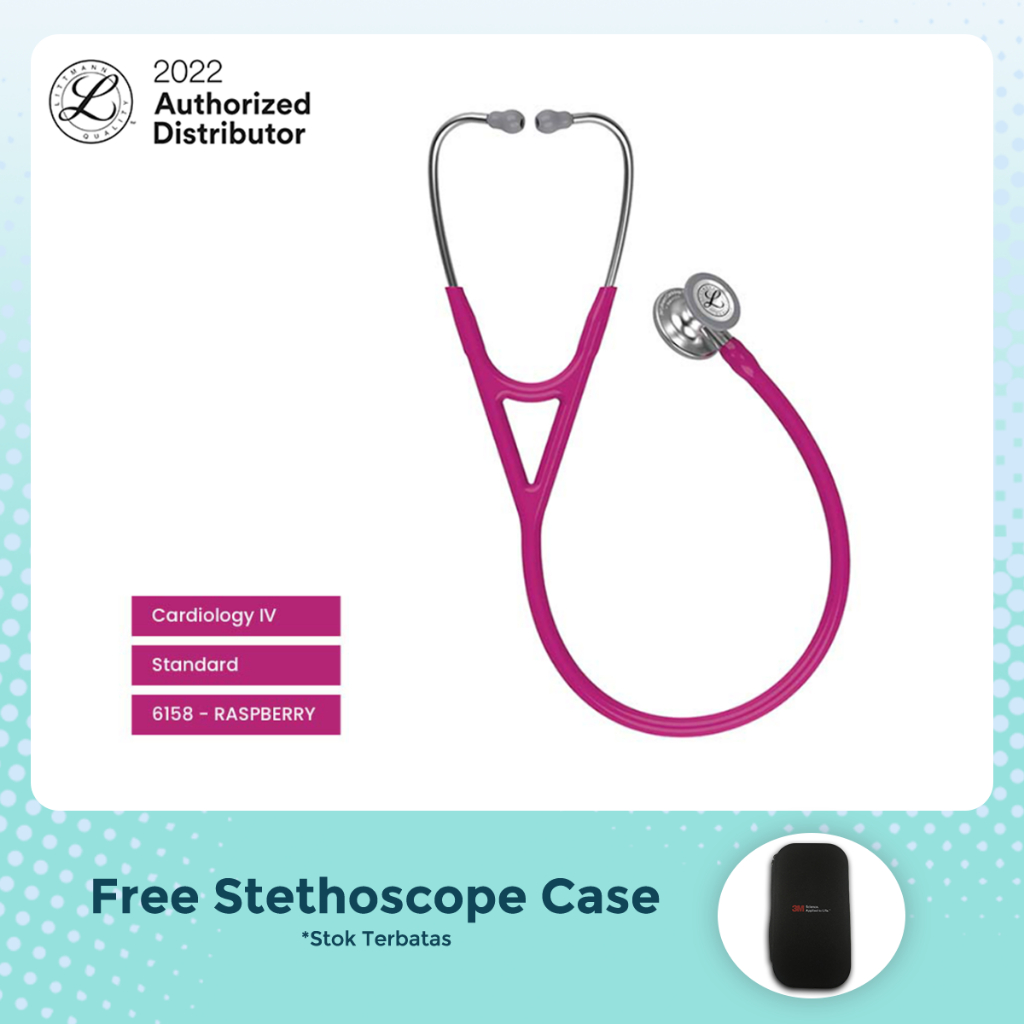 3M Littmann Cardiology IV Stethoscope / Stetoskop - RASPBERRY - 6158