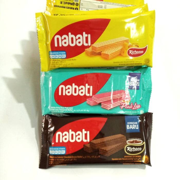 

Nabati Wafer 16gr (1 BAL = 10 PCS)