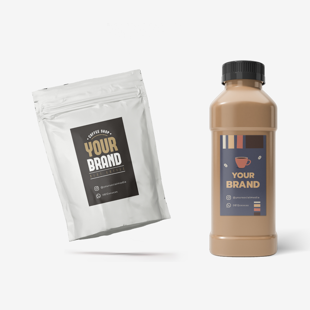 

Custoom.in #Custom Stiker Label Kopi Bottle Edition - Sticker Coffee - Label Coffee - Label Aesthetic - Custom