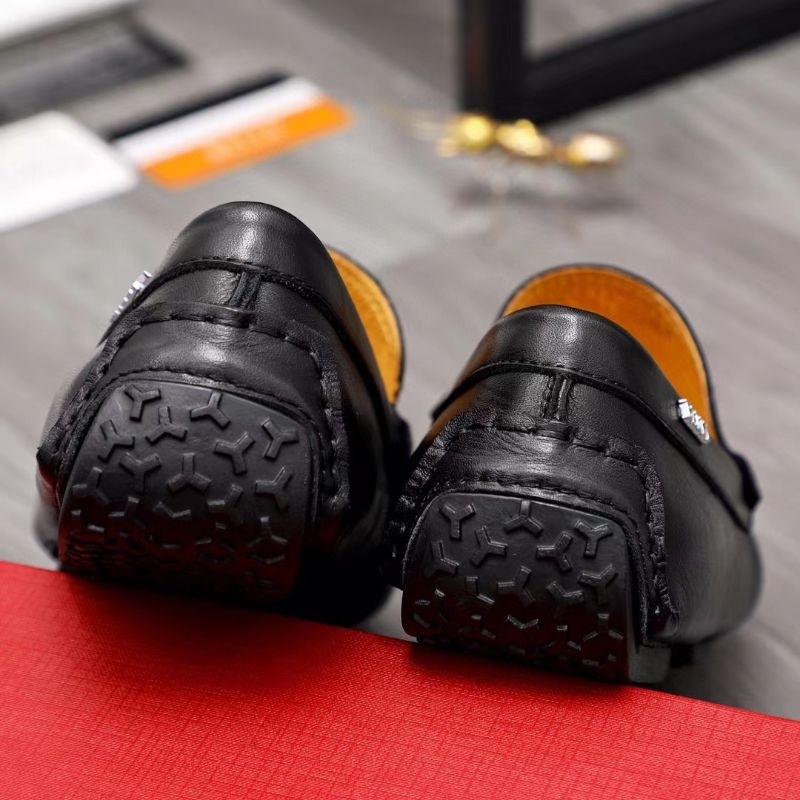 sepatu pria loafer bally shoes men slip on sepatu cowok kulit tanpa tali new